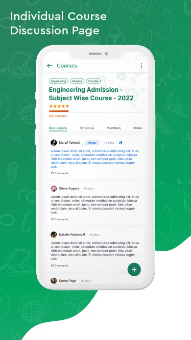 Google Play screenshot of the Sohopathi Android app: course discussion page.